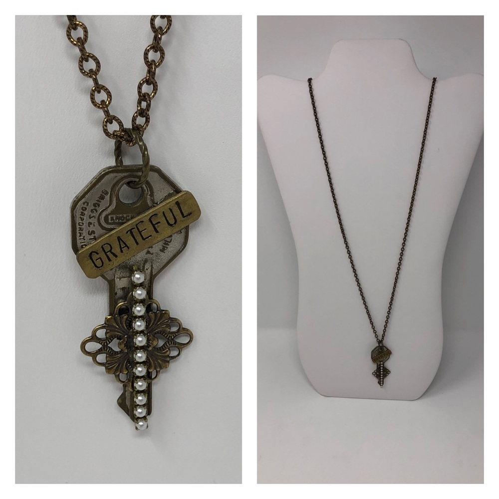 Julio Designs GRATEFUL Key Necklace